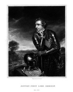 Jeffery Amherst, 1. Baron Amherst, øverstkommanderende for den britiske hær, 1832.