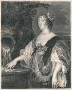 Lucy Percy, grevinde af Carlisle, c1635-1637, begyndelsen af midten af det 19. århundrede. af Henry Thomas Ryall