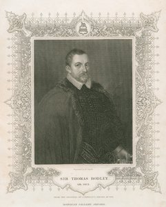 Portræt af Sir Thomas Bodley (1545-1613) (gravering)
