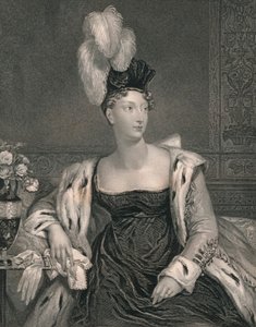 Prinsesse Charlotte, af Wales, c1817, begyndelsen af midten af det 19. århundrede.