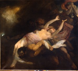 Eurydice kidnappet ved Orphee, Henry Thomson (1773 - 1843), oliemaleri. af Henry Thomson