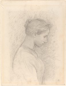 En ung kvinde i profil af Henry Tonks