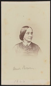 Carte-de-visite portræt af Mrs. Bowen, 1866. af Henry Ulke