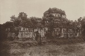 Ceylons ruinerede byer: Thuparama ved Polonnaruwa (s/h-foto)