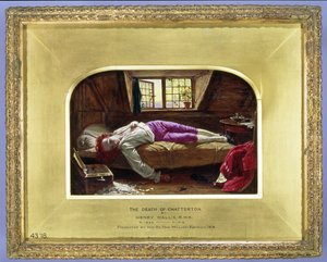 Chattertons død, ca. 1856