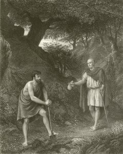 Timon og Flavius af Henry Wallis