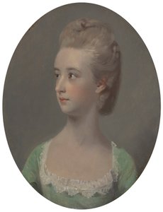 Portræt af en ung kvinde, muligvis Miss Nettlethorpe af Henry Walton