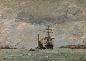 Indgang til havnen af Henry Ward Ranger