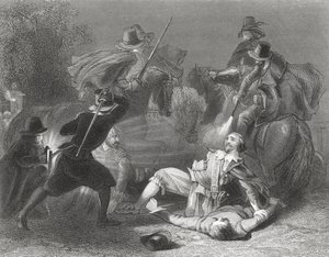 Mordet på Lord Kilwarden af Robert Emmets oprørere i Dublin, Irland, 1803, fra 