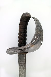 Artilleriofficers sværd tilhørende kaptajn Tyrwhitt Pulman, Bengal Artillery, 1859
