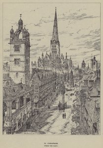 Cheapside, fra øst af Henry William Brewer