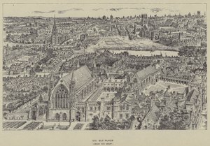 Ely Place, fra vest af Henry William Brewer