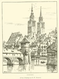 Nürnberg (gravering) af Henry William Brewer