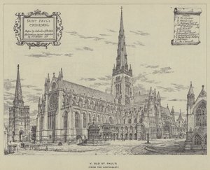 Old St Pauls, fra det nordøstlige af Henry William Brewer