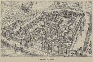 Tower of London, fra syd af Henry William Brewer