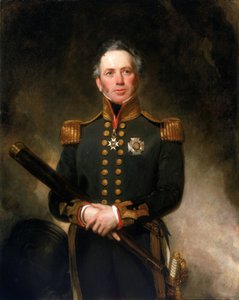 Portræt af kontreadmiral Sir Edward Brace (ca. 1769-1843), som udmærkede sig i den britiske flåde på Middelhavsfronten under de franske (1792-1802) og napoleonske (1803-1815) revolutionskrige. af Henry William Pickersgill
