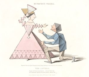 The Lovers, fra Bunburys Whims, 1828 af Henry William after Bunbury