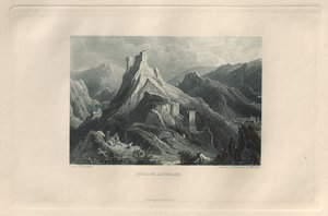 Det maleriske og romantiske Rheinland: Altenahr Slot, 1928.