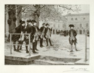 Bonaparte, novicen, på skolen i Brienne af Henry Wolf