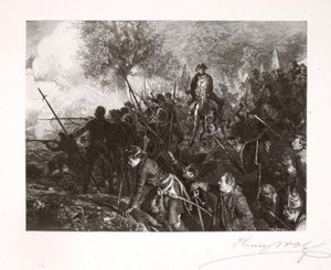 Frederik og hans mænd ved Hochkirch af Henry Wolf