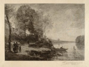 La Riviere a la Tour Lointaine af Henry Wolf