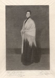 Dame med det hvide sjal af Henry Wolf