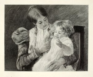 Mor og barn af Henry Wolf