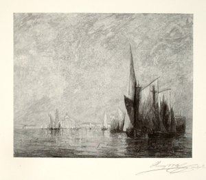 San Giorgio, Venedig af Henry Wolf
