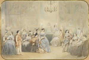 Élisa Rachel i foyeren til Comédie Française af Henry de Montault