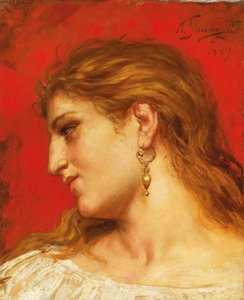 Studie til maleriet Phryne ved Poseidons festival i Eleusis af Henryk Siemiradzki