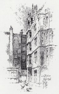Lidt fra Essex Court (gravering) af Herbert (after) Railton
