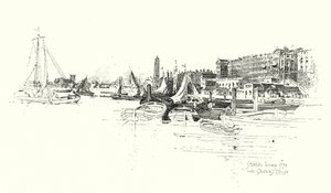 Adelphi Terrace, London af Herbert (after) Railton