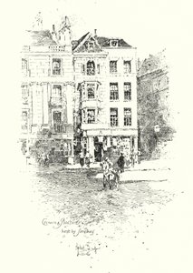 Krone og anker, holdt af Thomas Simpkin, The Strand, London (litho)