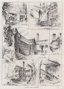 Hoghton Tower, Lancashire (gravering)
