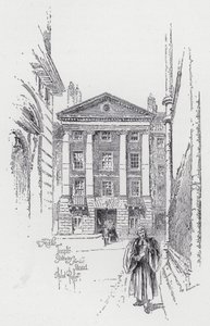 Middle Temple Gateway fra Strand (gravering) af Herbert (after) Railton