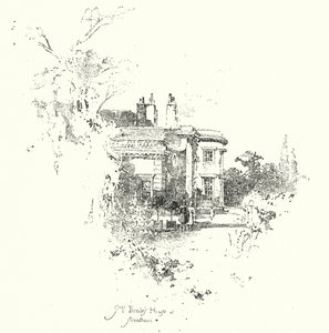 Mrs Thrale´s House, Streatham (litho)