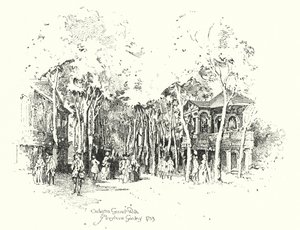 Orchestra Grand Walk, Marylebone Gardens af Herbert (after) Railton