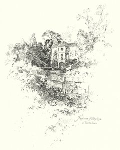 Residence for Kitty Clive, Twickenham, London (litho)