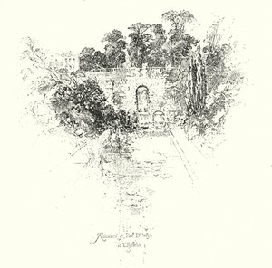Reverend Dr Wise bopæl i Ellsfield (litho)