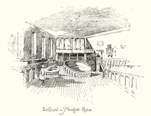 The Chapel, Newgate Prison, London (litho) af Herbert (after) Railton
