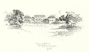Sædet for Edmund Burke, Beaconsfield (litho) af Herbert (after) Railton