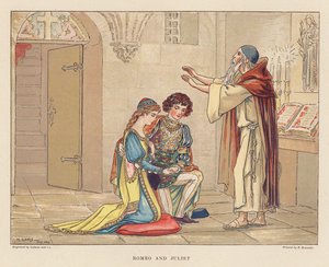 Shakespeare for de unge: Romeo og Julie (farvelitografi)