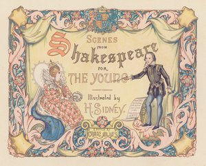 Titelsideillustration til Scenes from Shakespeare for the Young (farvelitografi)