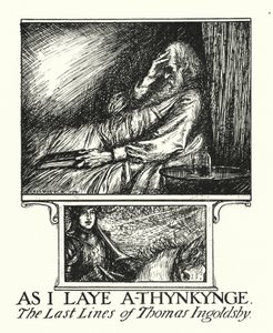 Ingoldsby Legends: As I Laye A-thynkynge (litografi) af Herbert Cole
