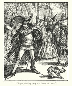 Ingoldsby Legends: Blasfemikerens advarsel (litografi)