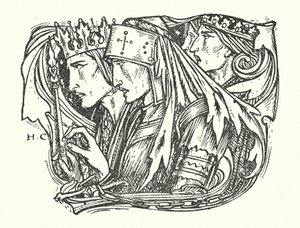 La Belle Dame Sans Merci (kobberstik) af Herbert Cole