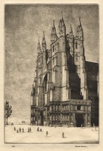 Canterbury katedral af Herbert Gordon Warlow
