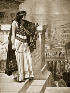 Zenobias sidste blik på Palmyra, illustration fra "Hutchinson