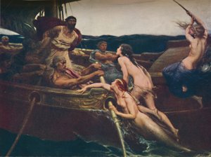 Ulysses og sirenerne, 1909, c1950. af Herbert James Draper