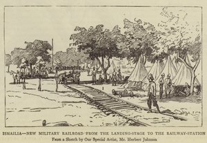 Ismailia, New Military Railroad fra landingsstadiet til jernbanestationen